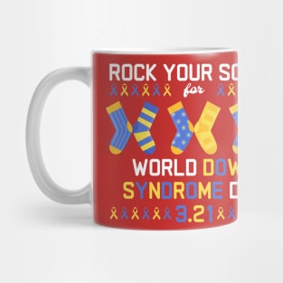 Rock Your Sock for World Down Syndrome Day - Cute Color Mug